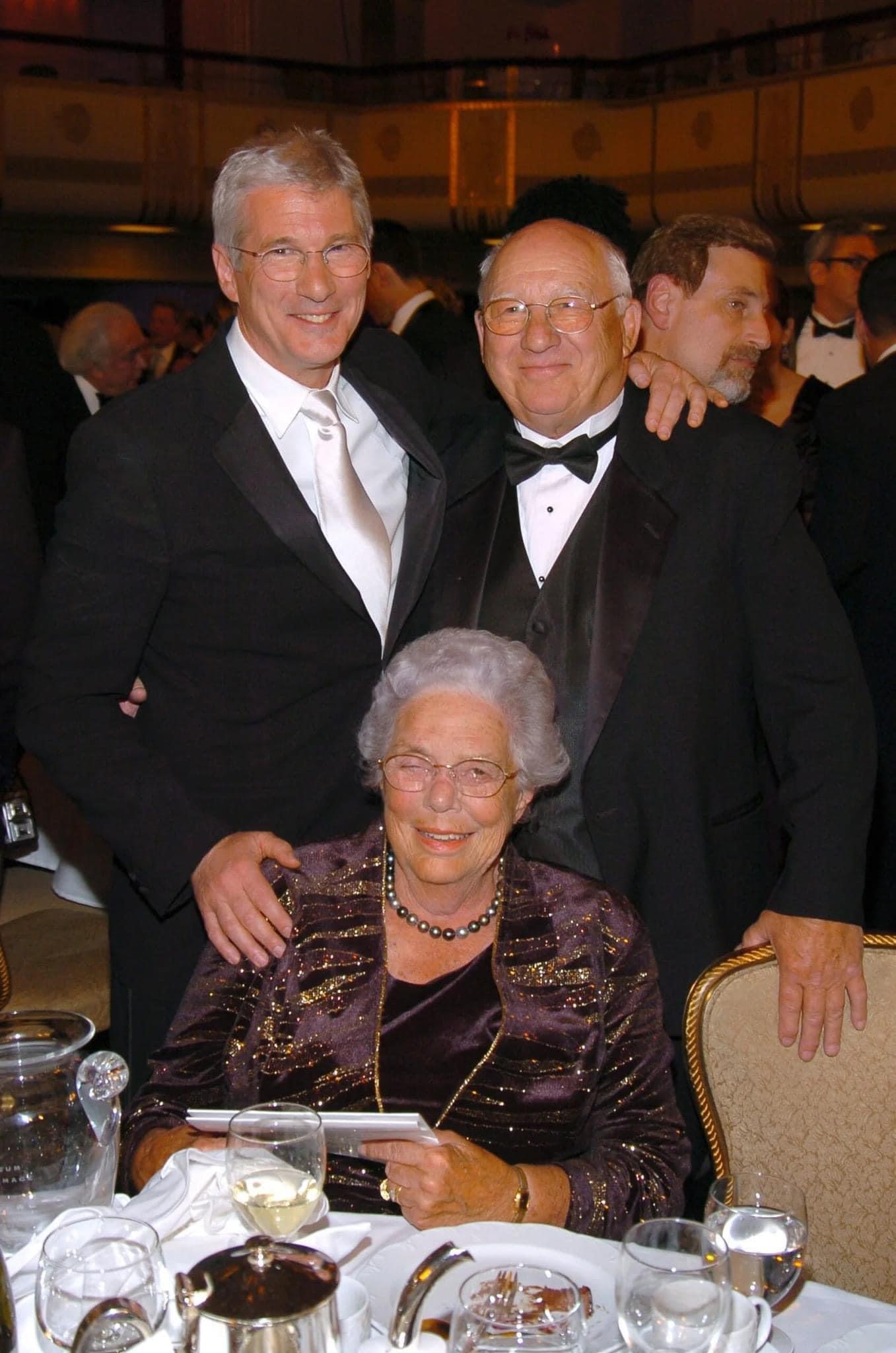 RICHARD GERE CELEBRATED HIS DAD’S 100TH BIRTHDAY BY TAKING HIM TO THEIR HOMETOWN DINER.